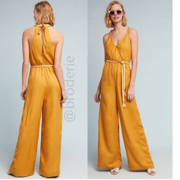 Anthropologie Paula Wide-Leg Jumpsuit SIZE M new with tag - Picture 1 of 6